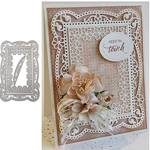 PiniceCore Blumen-Metall Der Cuts Hochzeits-Quadrat-Spitze-Blumen-Rand-Cutting-Schablonen für DIY Scrapbooking Photo Dekorative Prägepapier PiniceCore Blumen-Metall Der Cuts Hochzeits-Quadrat-Spitze-Blumen-Rand-Cutting-Schablonen für DIY Scrapbooking Photo Dekorative Prägepapier von PiniceCore