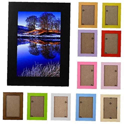 PiniceCore Holz Bilderrahmen 15x11.5cm Einfacher Bilderrahmen aus Holz Home Decor Wand befestigten Foto-Rahmen zufälliger Farbe Hanging PiniceCore Holz Bilderrahmen 15x11.5cm Einfacher Bilderrahmen aus Holz Home Decor Wand befestigten Foto-Rahmen zufälliger Farbe Hanging von PiniceCore