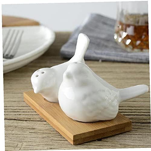 PiniceCore Salz Und Pfeffer Set Liebes-tauben Vögel Keramik Mechanismus Groß Für Spice Menage Caster Würzen 2st-Form von PiniceCore