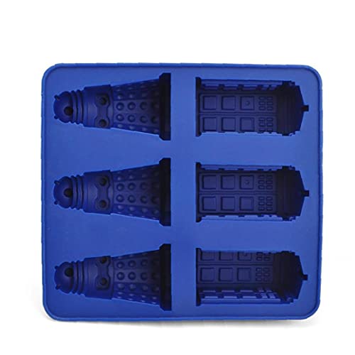 PiniceCore Silikon Eiswürfel Tray Doktor, Der Dalek & Tardis Eisfach Candy Jello Schokoladenform Küchenwerkzeug 14 * 15 cm von PiniceCore