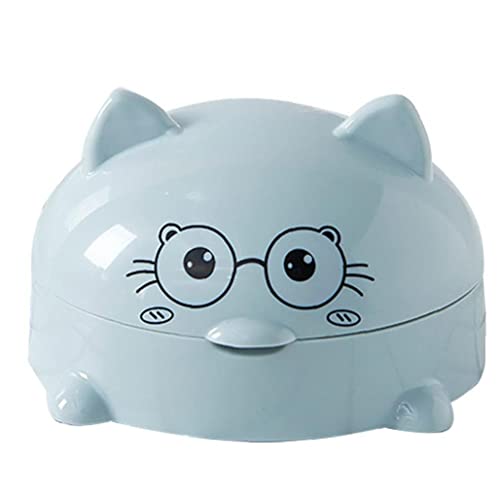 PiniceCore Soap Bar Case Kunststoff Cartoon Katze Seifenschale Kinder Mädchen Für Bar Badezimmer Waschbecken Küche von PiniceCore