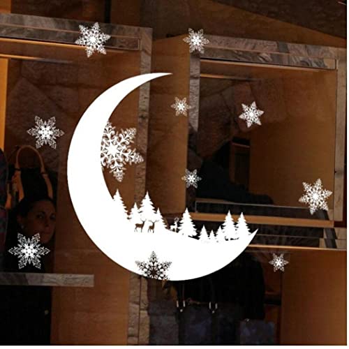 Schnee Monat Elektrostatische Wandaufkleber Fenster Glas Weihnachten Aufkleber Home Aufkleber Weihnachtsdekoration Neues Jahr Tapete von PiniceCore