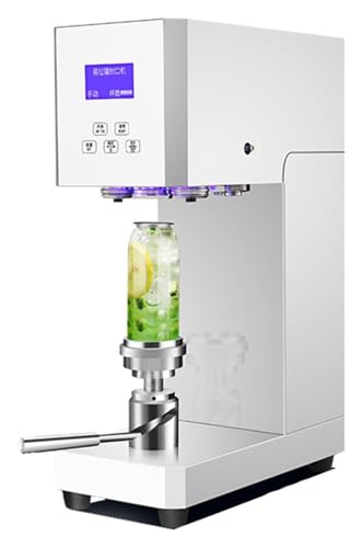 Pink Beryl Automatic Can Sealer Machine with Smart Panel and Counting Gauge 55mm Adjustable Height Can Sealer for PET Cans Milk Tea Coffee Carbonated Drinks White von Pink Beryl