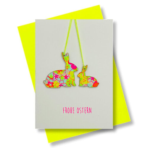 Pink Stories Briefkarte Frohe Ostern von Pink Stories