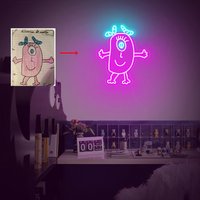 Benutzerdefinierte Kinder Zeichnung Handgemachte Leuchtreklame, Verwandeln Sie Eine Kunstwerk in Licht, Sinnvolle Geschenke, Back To School Geschenke von PinkBangLED