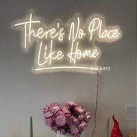 Es Gibt Keinen Platz Wie Zu Hause Neon-Schild Für Wand-Dekor, Led-Neon-Licht-Zeichen Schlafzimmer, Handgemachte Neon-Familiengeschenke von PinkBangLED