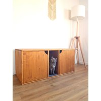 Doppel Katzentoilette Moderne Katzentoilette von PinkBau