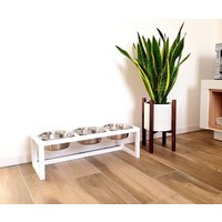 Dreifach Futterstation Für Hunde Erhöhte Aus Holz Mit Edelstahlschalen Dreifach Futterstation Für Hunde Erhöhte Aus Holz Mit Edelstahlschalen von PinkBau