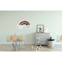 Baby Nachtlicht Regenbogen Led-Lampen Für Kinderzimmer Dekor - Holzlampe Geburtstagsgeschenk von PinkBlissDesigns