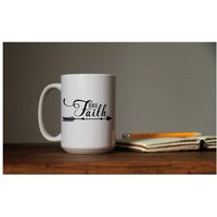 Have Faith Kaffee Tasse Aufkleber von PinkBlushDecals