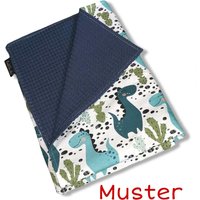 Dünne Babydecke Aus Waffelstoff Und Motivstoff - Verschiedene Farben, Größen Kuscheldecke Decke Sommerdecke von PinkCloudsBabyShop