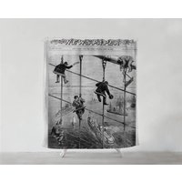 Alter Zeitungs-Duschvorhang Im Boho-stil - Ilustration Badzimmer Deko Geschenk Badvorhang S #78 von PinkPalmDecor