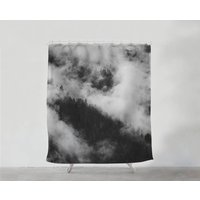 Foggy Hils Duschvorhang - Badezimmer Kunst Wanderlust Boho Wohnkultur Sets Geschenk Wandkunst Bad Dekor S # 8 von PinkPalmDecor