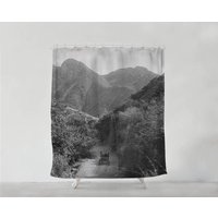 Old Style Foto Duschvorhang - Boho Badezimmer Kunst Wohnkultur Sets Geschenk Badvorhang Bad Dekor Weg S#72 von PinkPalmDecor