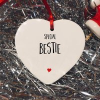 Bestie Xmas Ornament, Xmas, Special Bestie, 2023 Weihnachten, Ornament 2023, Weihnachten Baumschmuck von PinkStrawberryStudio