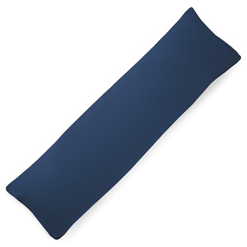 PinkZebra Bio-Musselin Seitenschläferkissen Bezug 40 x 120 cm für Kinder & Erwachsene, weicher Kopfkissenbezug GOTS-Zertifizierung, Made in EU, Kissenhülle, Dunkles Marineblau PinkZebra Bio-Musselin Seitenschläferkissen Bezug 40 x 120 cm für Kinder & Erwachsene, weicher Kopfkissenbezug GOTS-Zertifizierung, Made in EU, Kissenhülle, Dunkles Marineblau von PinkZebra