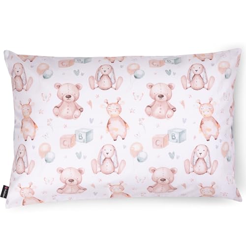 PinkZebra Kopfkissenbezug Kinder, Kissenbezug 25 x 50 cm aus 100% Baumwolle, Kissenhülle Jungen, Öko-tex Standard 100, Kinderbezüge mit Reißverschluss, Kuscheltiere PinkZebra Kopfkissenbezug Kinder, Kissenbezug 25 x 50 cm aus 100% Baumwolle, Kissenhülle Jungen, Öko-tex Standard 100, Kinderbezüge mit Reißverschluss, Kuscheltiere von PinkZebra