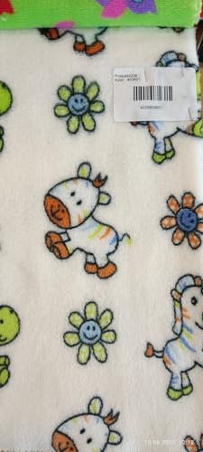 PinkZebra Kuscheldecke Baby Decke 70 x 100 cm, Tagesdecke, Buggy Decke, Fleecedecke, Babydecke für Kinderwagen Überwurfdecke Flauschig, Tiere von PinkZebra