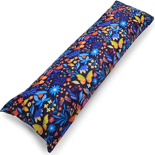 PinkZebra Seitenschläferkissen Bezug 40 x145 cm aus 100% Baumwolle, Kissenbezug für Kinder & Erwachsene, Kissenhülle mit Reißverschluss, Öko-tex Standard 100, Schmetterlinge Bunt PinkZebra Seitenschläferkissen Bezug 40 x145 cm aus 100% Baumwolle, Kissenbezug für Kinder & Erwachsene, Kissenhülle mit Reißverschluss, Öko-tex Standard 100, Schmetterlinge Bunt von PinkZebra