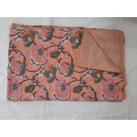 Handgemachte Schöne Tagesdecke Werfen Baumwolldecke Gudari Königin Bettdecke Und Doppelbettdecke, Geschenk Für Mutter/Vater Kostenloser Versand von PinkcityFabrics