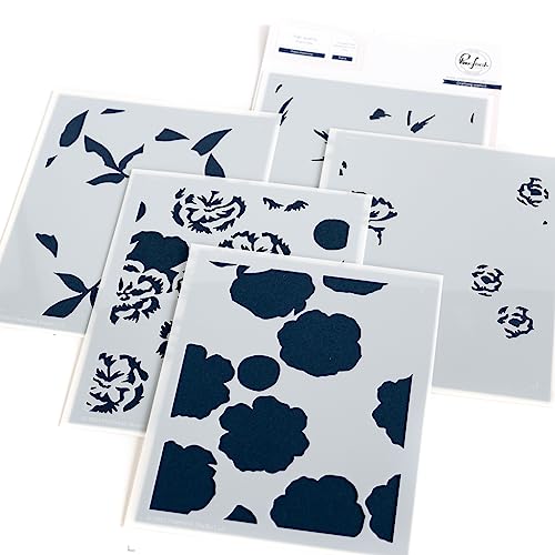 Pinkfresh Studio Stencils 4.25"X5.25" 5/Pkg-Pretty Blossoms Pinkfresh Studio Stencils 4.25"X5.25" 5/Pkg-Pretty Blossoms von Pinkfresh Studio