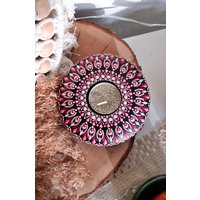 Rot Pink Handgemachtes Mandala Teelichthalter - Boho Deko Kerzenhalter Meditation & Yoga Einzigartige Geschenkidee von Pinkieedots