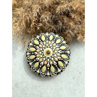 Mandala Stein | Bemalte Steine Bunte Dekoration Meditationsstein Punktmalerei Dekosteine Handbemalt Wohndeko von Pinkieedots