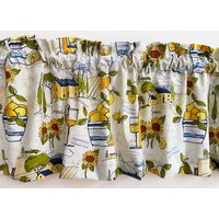 Zitronenlimonade Sonnenblume Beige Gelb Weiß Valance von Pinkonela