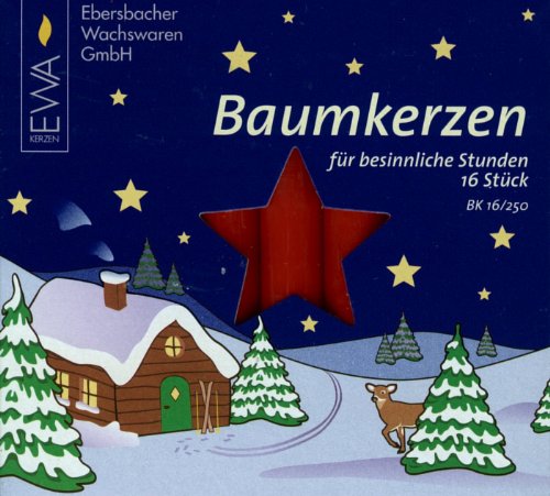 Ebersbacher Kerzenfabrik Baumkerzen rot , 16 Stück Größe 14x110 mm BK16/250 Ebersbacher Kerzenfabrik Baumkerzen rot , 16 Stück Größe 14x110 mm BK16/250 von Ebersbacher Kerzenfabrik GmbH