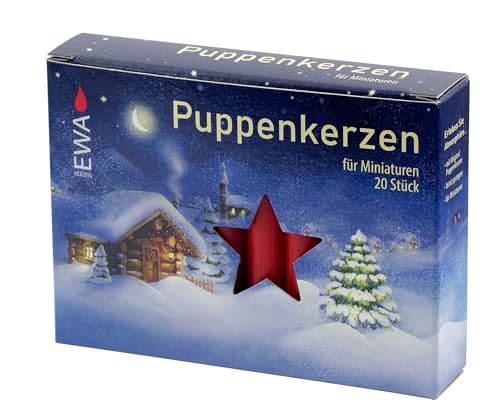 Pinnacle Peak Trading Company 20 Red 10mm Diameter German Christmas Candles von Pinnacle Peak Trading Company