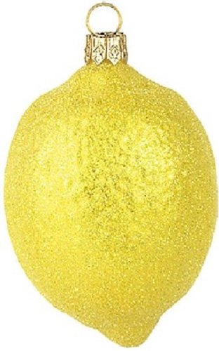 Pinnacle Peak Trading Company Lemon Fruit Polish Glass Christmas Ornament Made in Poland Decoration von Pinnacle Peak Trading Company