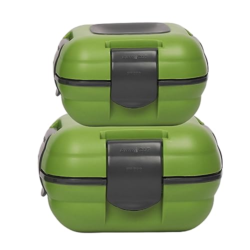 Pinnacle Lunchbox, isoliert, auslaufsicher, für Erwachsene und Kinder – Thermo-Lunchbehälter mit Wärmeentriegelungsventil, Set mit 2/2 Größen (Grün) von Pinnacle Thermoware