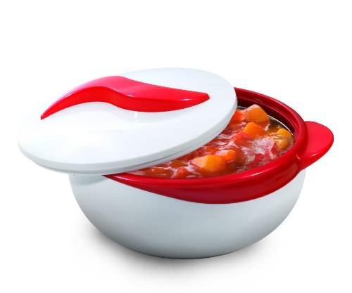 Pinnacle Serving Salad/Soup Dish Bowl - Thermal Insulated Bowl with Lid -Great Bowl for Holiday, Dinner and Party 2.5 qt. (rot) von Pinnacle Thermoware