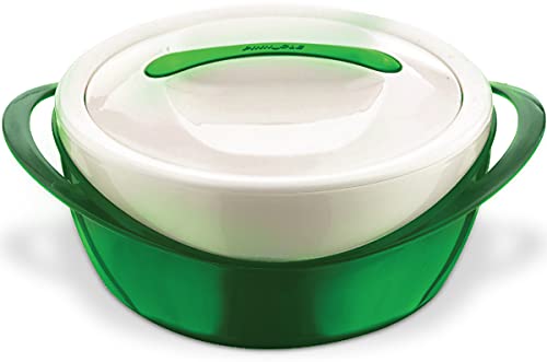 Pinnacle Thermoware Auflaufform – Große Suppen- und Salatschüssel – Isolierte Servierschüssel mit Deckel (Grün, 2.6 qt) von Pinnacle Thermoware