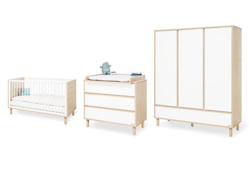 Pinolino® Babymöbel-Set Kinderzimmer-Set 'Flow' breit groß, 3-tlg. von Pinolino®