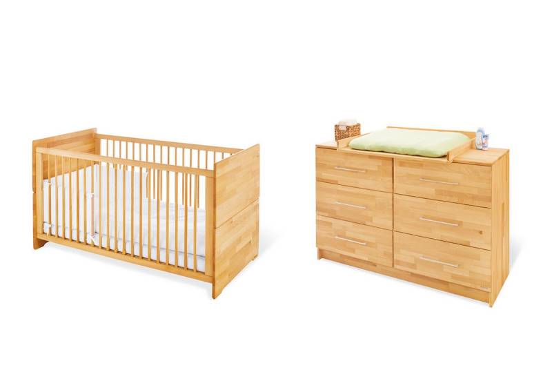 Pinolino® Babymöbel-Set Kinderzimmer-Set 'Natura' extrabreit, 2-tlg. von Pinolino®