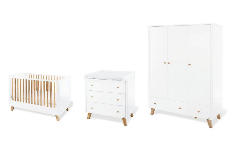 Pinolino® Babymöbel-Set Kinderzimmer-Set 'Pan' breit groß, 3-tlg. von Pinolino®