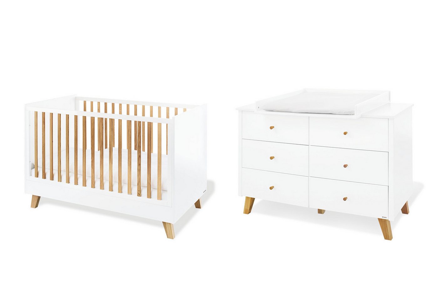 Pinolino® Babymöbel-Set Kinderzimmer-Set 'Pan' extrabreit, 2-tlg. von Pinolino®