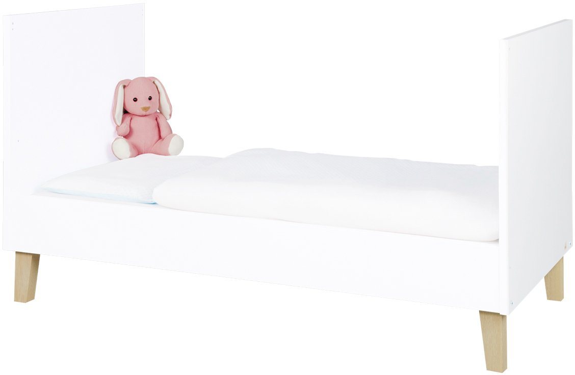 Pinolino® Babymöbel-Set Lumi, (Spar-Set, 2-St., Kinderbett, Wickelkommode), breit, Made in Europe, mit Kinderbett und Wickelkommode von Pinolino®