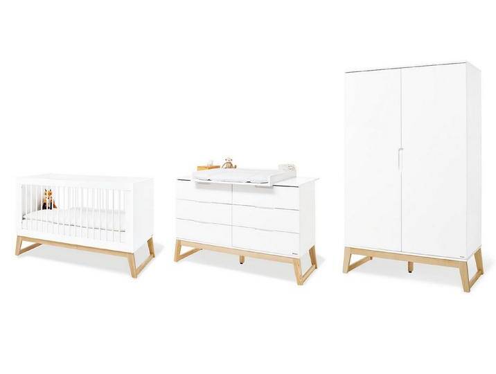 Pinolino® Babymöbel-Set Kinderzimmer-Set 'Bridge' extrabreit, 3-tlg., weiß von Pinolino