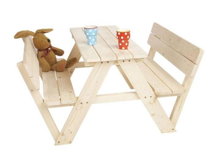 Pinolino® Kindersitzgruppe Nicki für 4, mit Rückenlehne, Made in Europe, beige von Pinolino
