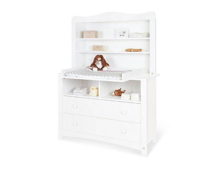 Pinolino® Wickelkommode Wickelkommode 'Florentina' extrabreit inkl. extrabreitem Regalaufs…, weiß von Pinolino
