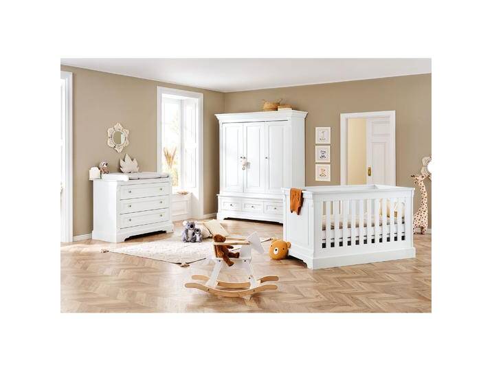 Pinolino, Komplett-Babyzimmer, Limited Edition - Emilia Gold breit gross (Kinderkleiderschrank) von Pinolino