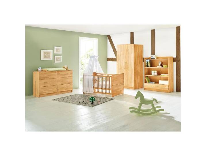 Pinolino, Komplett-Babyzimmer, Natura extrabreit (Babybett, Kinderkleiderschrank, Wickelkommode) von Pinolino