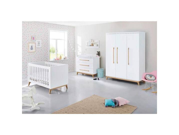 Pinolino BABYZIMMER PINOLINO RIVA, Weiß, Esche, 6 Fächer, 3 Schubladen, in verschiedenen Größen erhältlich,zum Juniorbett umbaubar, höhenverstellbar, Pinolino BABYZIMMER PINOLINO RIVA, Weiß, Esche, 6 Fächer, 3 Schubladen, in verschiedenen Größen erhältlich,zum Juniorbett umbaubar, höhenverstellbar, von Pinolino