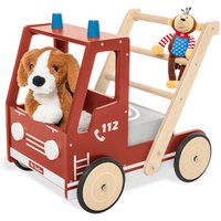 Pinolino Lauflernwagen »Feuerwehrauto Fred«, BxHxT: 38 x 48 x 54 cm, max. Belastung: 15 kg - rot von Pinolino