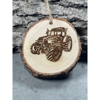 Traktor, Case Tractor Rustikale Holzverzierung, Laser Gravierte Verzierung, Pinon Kiefernverzierung, Holzverzierung von PinonAndPine