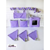 Fleece Käfig Set Handgefertigte Hängematten, Tunnel & Beutel Für Kleintiere Fleece Käfig Set Handgefertigte Hängematten, Tunnel & Beutel Für Kleintiere von PinoyPetCuddleCup