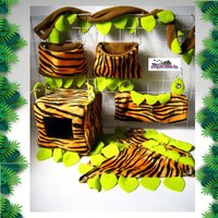 Handgemachtes Fleece Set Dschungel Käfig Zuckergleiter/Ratten Accessoires | 8 Stück von PinoyPetCuddleCup