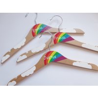 Kleiderbügel, Bügel, Kleidung, "Regenbogen" von Pinselstuebchen